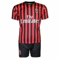 Merkloos AC Milan Replica Zlatan Ibrahimovic 21 Thuis Tenue Voetbal T-Shirt + Broek Set Seizoen 2019 / 2020 Zwart / Rood, Maat: 152 -Sportkleding-Dames Winkel 550x550 174