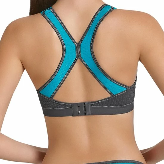 Anita Active DynamiX Star Sport Bh X-Back 5537 364 Peacock/Antraciet - Maat 80D 7 Anita Active DynamiX Star Sport Bh X-Back 5537 364 Peacock/Antraciet - Maat 80D - Afbeelding 5