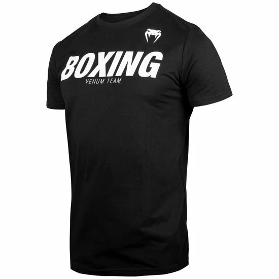 Venum Boxing VT T-Shirt - Katoen - Zwart Met Wit - L 4 Venum Boxing VT T-Shirt - Katoen - Zwart Met Wit - L - Afbeelding 2