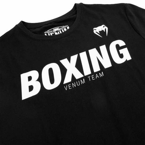 Venum Boxing VT T-Shirt - Katoen - Zwart Met Wit - L 6 Venum Boxing VT T-Shirt - Katoen - Zwart Met Wit - L - Afbeelding 4