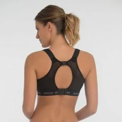 Shock Absorber Ultimate Run Bra Padded Sportbeha Dames - Black Silver -Sportkleding-Dames Winkel 550x550 306