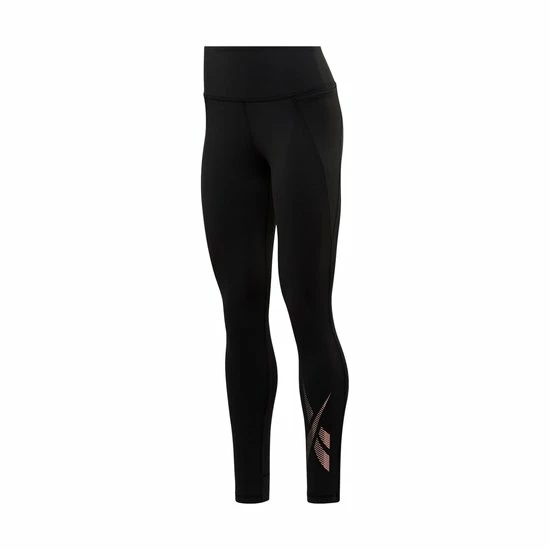 Reebok Ts Lux Tight 2.0 Graphic Legging Vrouwen Zwart L/S 4 Reebok Ts Lux Tight 2.0 Graphic Legging Vrouwen Zwart L/S - Afbeelding 2