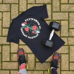 Exxtrawod Crossfit T-shirt Barbell Rose Unisex T-shirt Training Kleding Maat L -Sportkleding-Dames Winkel 550x550 413