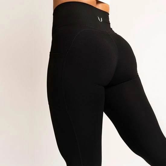 Mygainz High Waisted Sportlegging Met Zakken - Zwart 5 Mygainz High Waisted Sportlegging Met Zakken - Zwart - Afbeelding 3