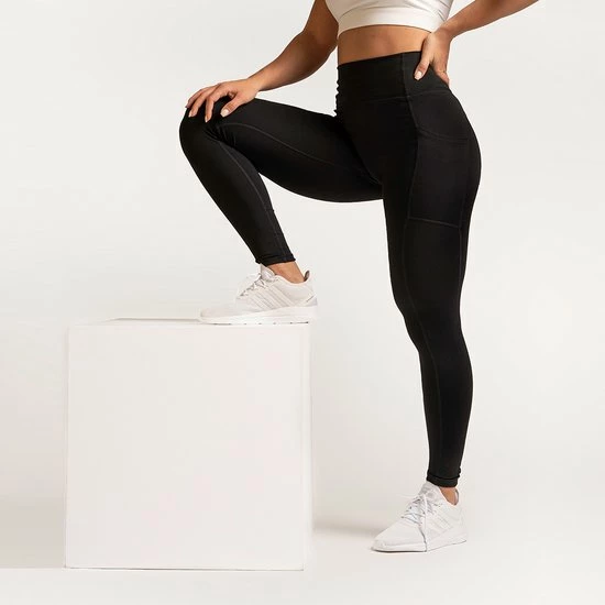 Mygainz High Waisted Sportlegging Met Zakken - Zwart 7 Mygainz High Waisted Sportlegging Met Zakken - Zwart - Afbeelding 5