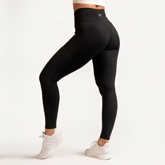 Mygainz High Waisted Sportlegging Met Zakken - Zwart 9 Mygainz High Waisted Sportlegging Met Zakken - Zwart - Afbeelding 7