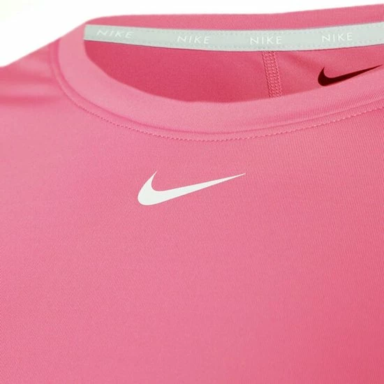 Nike W NK ONE DF SS SLIM TOP Dames Sportshirt - Roze - Maat M 5 Nike W NK ONE DF SS SLIM TOP Dames Sportshirt - Roze - Maat M - Afbeelding 3