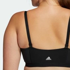 Adidas All Me Branded Sportbeha - Maat XXL - Vrouwen - Zwart - Wit -Sportkleding-Dames Winkel 550x553 7