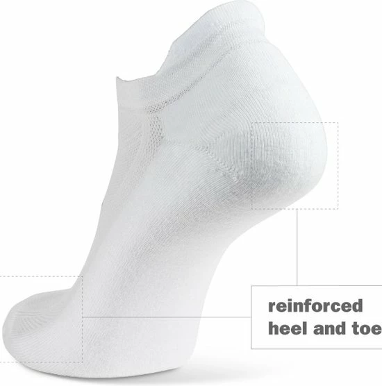 Balega Hidden Comfort Sportsok Unisex - Charcoal - Maat L 6 Balega Hidden Comfort Sportsok Unisex - Charcoal - Maat L - Afbeelding 4