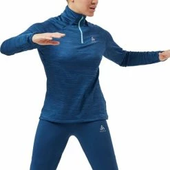 ODLO Midlayer 1/2 Zip Run Easy Sportshirt Vrouwen - Maat XL