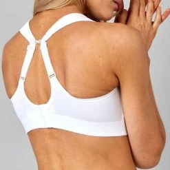 Pure Lime Compressie Sportbeha - Sport Bh - Hardlopen - Grote Maten - Wit - Maat 95D -Sportkleding-Dames Winkel 550x563