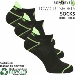 Norfolk - Hardlopen - Eco-vriendelijke Repreve® - 3 Paar - Low Cut Sportsokken - Hardloopsokken - Zwart - Maat 35-38 - Caretta -Sportkleding-Dames Winkel 550x565 2