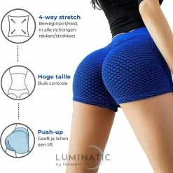 Tiktok Shorts - Shorts Dames - Sportlegging Dames - Korte Legging Dames - High Waist - Shapewear Dames - Sportbroek Dames | Luminatic® | Rood | S -Sportkleding-Dames Winkel 550x568 1