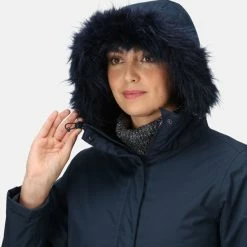 De Regatta Myla Ii Parka Jas - Dames - Waterdicht - Geïsoleerd - Marine Blaue -Sportkleding-Dames Winkel 550x569 9