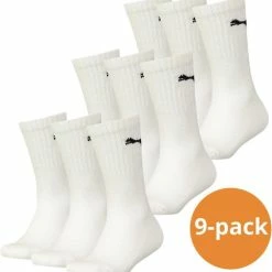 Puma D Basic Sport Sportsokken - Maat 39-42 - Unisex - Wit 9-pack -Sportkleding-Dames Winkel 550x576