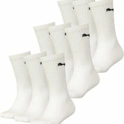 Puma D Basic Sport Sportsokken - Maat 39-42 - Unisex - Wit 9-pack -Sportkleding-Dames Winkel 550x582