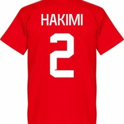 Retake Marokko Hakimi 2 Team T-Shirt - Rood - L 5 Retake Marokko Hakimi 2 Team T-Shirt - Rood - L -Sportkleding-Dames Winkel 550x584 1