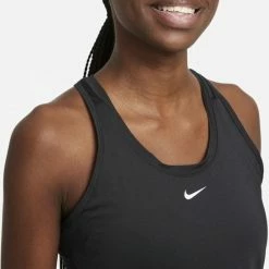 Nike Dri-FIT One Slim Fit Sporttop - Dames - Zwart - Maat XS -Sportkleding-Dames Winkel 550x595 2