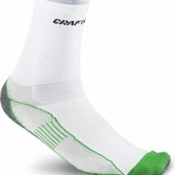 Craft Active Run Sock - Sportsokken - Unisex - 46/48 - White/Green