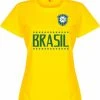 Retake Brazilië Dames Team T-Shirt - Geel - XXL -Sportkleding-Dames Winkel 550x604