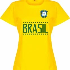 Retake Brazilië Dames Team T-Shirt - Geel - XXL