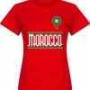 Retake Marokko Dames Team T-Shirt - Rood - M -Sportkleding-Dames Winkel 550x607 1