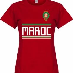 Retake Marokko Dames Team T-Shirt - Rood - XL