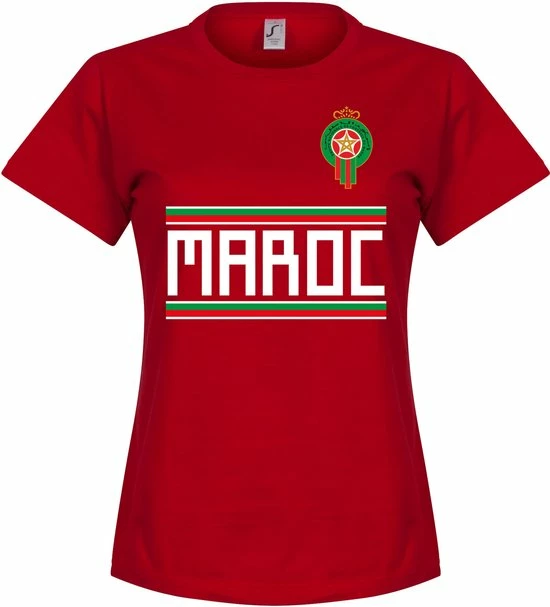 Retake Marokko Dames Team T-Shirt - Rood - XL 3 Retake Marokko Dames Team T-Shirt - Rood - XL