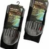 Merkloos Socke/Sokken/Sok/Wandelsokken/Nordic Walking Sok/Zwart/Maat 39-42/Anti Zweet/1 Paar