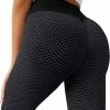 Qrola Sportlegging Dames High Waist Maat L - Anti Cellulite/ Nu Inclusief Gratis Solarlamp! / Honingraat / Scrunch Butt - Sportbroek - Sport Legging Voor Fitness / Yoga / Vrije Tijd - Comfortabel – Size L – Zwart/Grijs / Tiktok / Sportschool / Grey