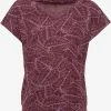 Osaga Dames Sport T-shirt Met Bloemenprint - Rood - Maat L -Sportkleding-Dames Winkel 550x614 2
