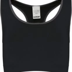 Proact Naadloze Sportbeha PA001, Zwart/Grijs, Maat XL/XXL