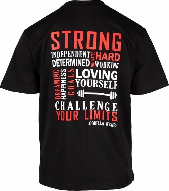 Gorilla Wear Sandy Oversized T-Shirt - Zwart - M 5 Gorilla Wear Sandy Oversized T-Shirt - Zwart - M - Afbeelding 3