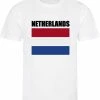 Merkloos WK - Nederland - The Netherlands - T-shirt Wit - Voetbalshirt - Maat: XXL - Wereldkampioenschap Voetbal 2022
