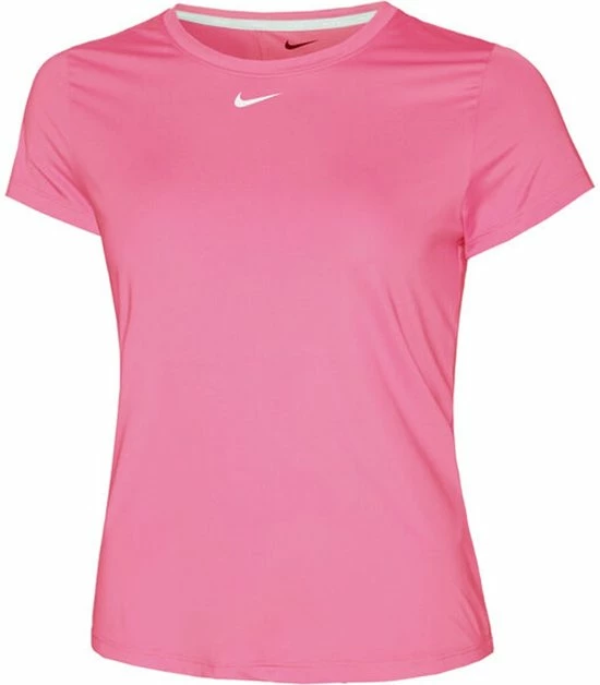 Nike W NK ONE DF SS SLIM TOP Dames Sportshirt - Roze - Maat M 3 Nike W NK ONE DF SS SLIM TOP Dames Sportshirt - Roze - Maat M