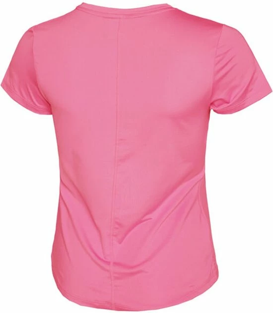 Nike W NK ONE DF SS SLIM TOP Dames Sportshirt - Roze - Maat M 4 Nike W NK ONE DF SS SLIM TOP Dames Sportshirt - Roze - Maat M - Afbeelding 2