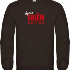 Merkloos Wintersport Sweater Après Skien Kan Ik Wel - SoBAD. | Foute Apres Ski Outfit | Kleding | Verkleedkleren | Wintersporttruien | Wintersport Dames En Heren