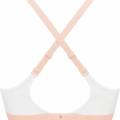 Triumph Sportbeha - Maat 80D - Vrouwen - Wit/ Licht Roze -Sportkleding-Dames Winkel 550x641