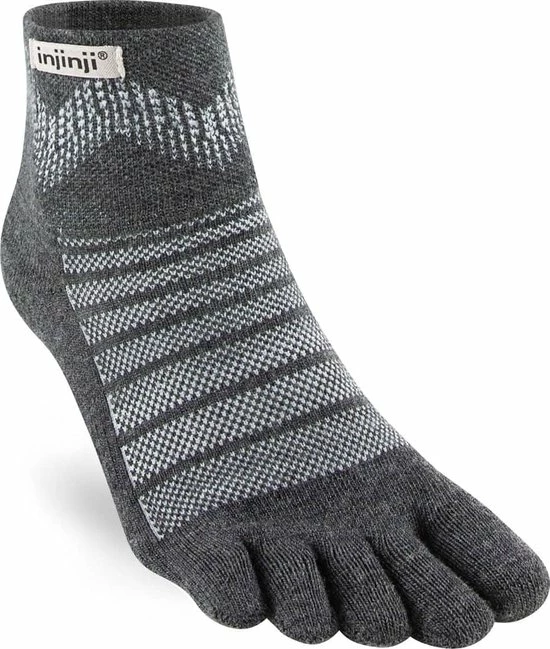 Injinji Outdoor Midweight Mini-Crew - Donkergrijs/Lichtgrijs - 37-40 3 Injinji Outdoor Midweight Mini-Crew - Donkergrijs/Lichtgrijs - 37-40