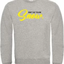Merkloos Wintersport Sweater Don't Eat The Yellow Snow - SoBAD. | Foute Apres Ski Outfit | Kleding | Verkleedkleren | Wintersporttruien | Wintersport Dames En Heren