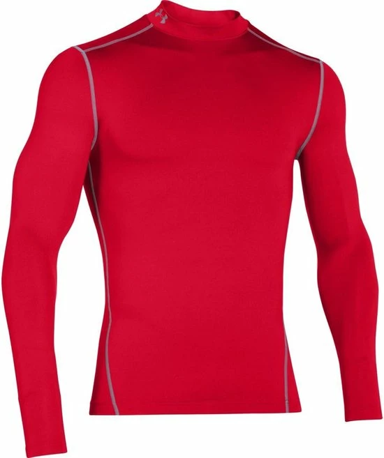 Under Armour Men's Mock UA ColdGear® Armour Compression - Rood - XL 4 Under Armour Men's Mock UA ColdGear® Armour Compression - Rood - XL - Afbeelding 2