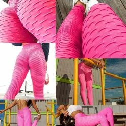 WiseGoods - Premium Anti Cellulitis Legging - Shaping - Sportlegging - Push Up - Yoga - Legging Fitness - High Waist - Zwart - L -Sportkleding-Dames Winkel 550x660 5