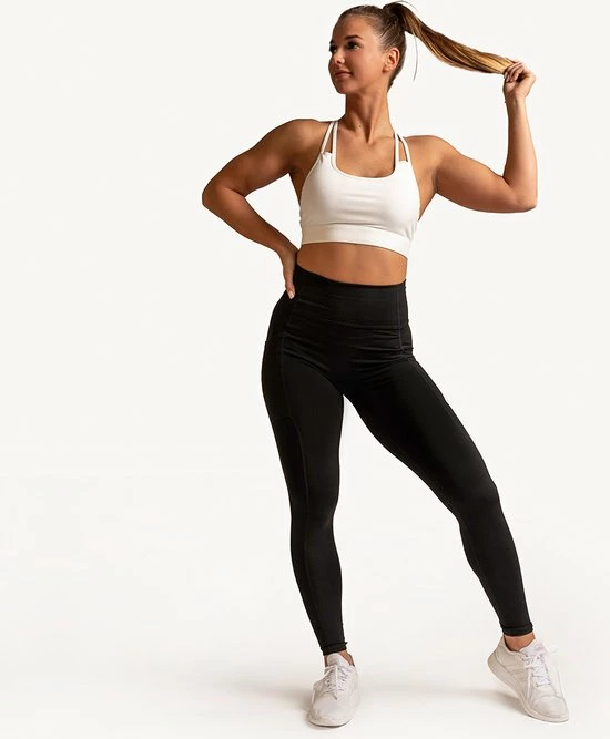 Mygainz High Waisted Sportlegging Met Zakken - Zwart 8 Mygainz High Waisted Sportlegging Met Zakken - Zwart - Afbeelding 6