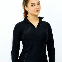 Redsware Sportshirt Dames Lange Mouw - Sporttop - Stretch - Zwart 13 Redsware Sportshirt Dames Lange Mouw - Sporttop - Stretch - Zwart -Sportkleding-Dames Winkel 550x668 2