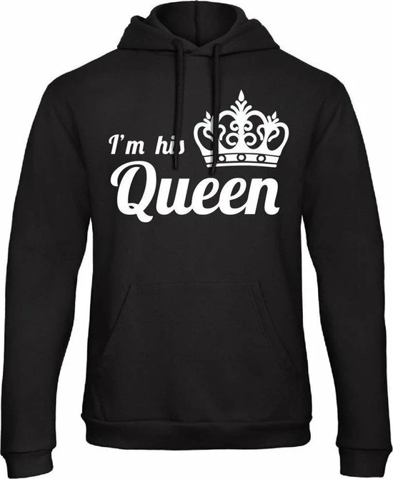 B&C Collection King / Queen Hoodie I'm His Queen (Queen - Maat S) | Koppel Cadeau | Valentijn Cadeautje Voor Hem & Haar 3 B&C Collection King / Queen Hoodie I'm His Queen (Queen - Maat S) | Koppel Cadeau | Valentijn Cadeautje Voor Hem & Haar