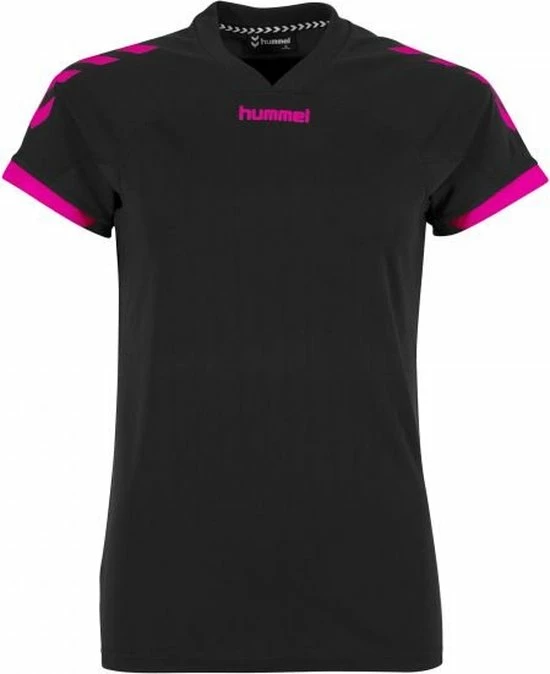 Hummel Fyn Shirt Korte Mouw Dames - Zwart / Magenta | Maat: M 4 Hummel Fyn Shirt Korte Mouw Dames - Zwart / Magenta | Maat: M - Afbeelding 2