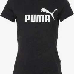 PUMA ESS Logo Tee Shirt Dames - Cotton Black - Maat S -Sportkleding-Dames Winkel 550x679 3
