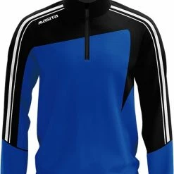 Masita | Zip-Sweater Forza - Korte Ritssluiting En Duimgaten - ROYAL BLUE/BLAC - L -Sportkleding-Dames Winkel 550x681 4