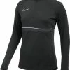 Nike Academy 21 Trainingssweater Sporttrui - Maat XS - Vrouwen - Zwart/grijs/wit -Sportkleding-Dames Winkel 550x687 6