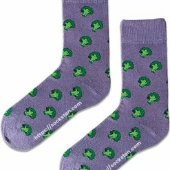 Infinity By ATILIM Sockston Socks - Broccoli Socks - Purple Green - Grappige Sokken - Vrolijke Sokken